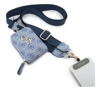 CG MOBILE Guess Universal 4G Wallet Lanyard Metal Logo (Blau)