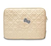 CG MOBILE Hello Kitty Sleeve HKCSZPEKHBPD 14" golden Zip PU Quilted Bows