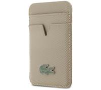 CG MOBILE Lacoste Petit Pique kompatibel mit MagSafe Geldbörse (Taupe)