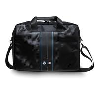 CG MOBILE Tasche BMW BMCB15COMSCAKL 16" Schwarzk Carbon Blue Stripes