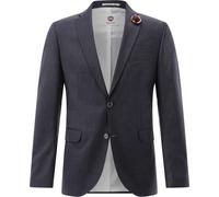 CG Sakko Herren Slim Fit Reverskragen Schurwoll-Stretch blau, 44