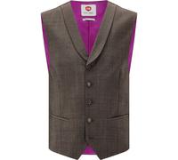 CG Weste Herren Slim Fit Schurwolle braun, 48