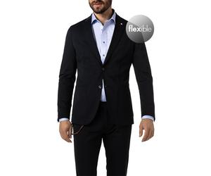 CG Sakko Herren Slim Fit Reverskragen Jersey blau, 110