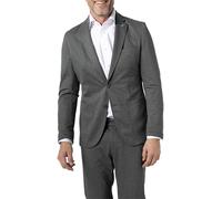 CG Sakko Herren Slim Fit Reverskragen Jersey grau, 50