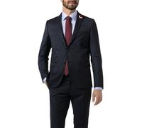 CG Sakko Herren Slim Fit Reverskragen Schurwoll-Stretch blau, 52