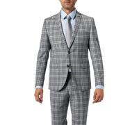 CG Sakko Herren Slim Fit Reverskragen Schurwoll-Stretch grau, 46