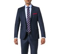 CG - Club of Gents Slim Fit 2-Knopf-Sakko aus Schurwolle - 'Savile Row' in Blau, Größe 50, Artikelnr. 977909850 Blau 50 Herren