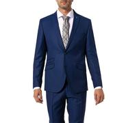 CG Sakko Herren Slim Fit Reverskragen Schurwolle blau, 50