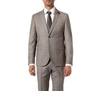 CG Sakko Herren Slim Fit Reverskragen Schurwolle braun, 54