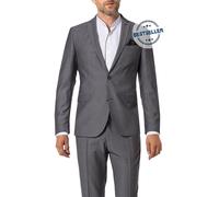 CG Sakko Herren Slim Fit Reverskragen Schurwolle grau, 44