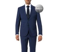 CG Sakko Herren Slim Fit Reverskragen Wolle blau, 90