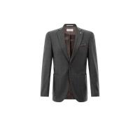 Carl Gross Sakko Herren Slim Fit Reverskragen Schurwolle Grau, 98