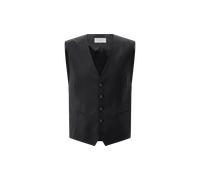 Carl Gross Weste Herren Slim Fit V-Ausschnitt schwarz, 50