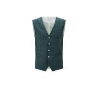 Carl Gross Regular Fit Weste mit Schurwoll-Anteil Modell 'Waldo' in Petrol, Größe 52