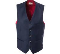 CG Weste Herren Slim Fit V-Ausschnitt Schurwolle blau, 52