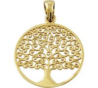 Ch.Abramowicz Lebensbaum Anhänger Gelbgold 333 8 Karat Baum des Lebens