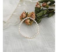 CHABER 3-4 Mm Echte Natürliche Süßwasserperlen Elastisches Armband 925 Silber Perlenschmuck Für Frauen Valentinstag Schmuck Geschenk