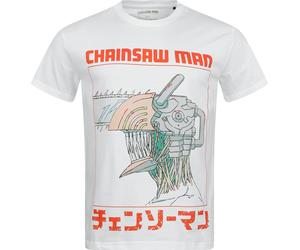 Chainsaw Man Three Tone Chainsaw T-Shirt weiß in L