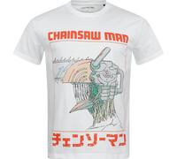 Chainsaw Man Three Tone Chainsaw T-Shirt weiß in XL