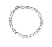 ChainsPro Figaro Armband für Herren und Damen 6/9/13mm Breit Armkette Edelstahl Gliederarmband Modeschmuck Silber/Schwarz/Vergoldet Farbe 19/21cm