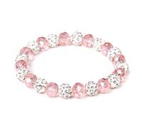 Chakra Armband, Kristall-Armband, Chakra-Armbänder, Rosa Kristallperlen-Armbänder, Steinperlen-Armband, Verstellbar, Freundschaftsarmband, Weihnachtsschmuck, Geschenk Für Frauen, Mädchen, Jungen