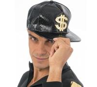Chaks - Dollar Basecap, 90er Rapper Mütze mit Glitzer
