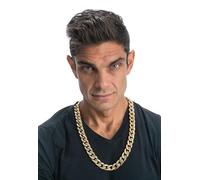 Chaks - Goldkette, Rapper Halskette im 90er Jahre Hip Hop Stil, Kostüm Accessoire für Karneval, Party, 80er Jahre Trainingsanzug