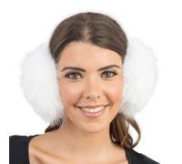 Chaks - Ohrenwärmer Damen, Kunstfell Ohrenschützer für Winter | Flauschige Ohrenschützer aus Kunstfell, Winter Accessoire für Weihnachtsmarkt und Alltag
