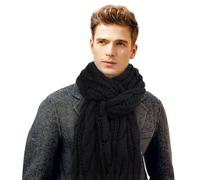 Chalier Fashion Schal Herren Winter Winterschal Strickschal Unisex Warmer Pure Farbe Schals Damen Winter Schal
