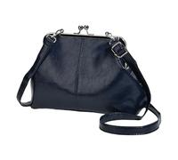 CHAMAIR Vintage Tasche Kiss Lock Umhängetaschen Damen,Elegante Münzbeutel PU Leder Schultertasche Crossbody für Shopper Daily Use