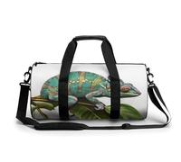 Chameleon Turnbeutel für Damen und Herren, wasserabweisend, Reisetasche, leicht, für Reisen, Sport, weiß, 45 cm/22,9 cm/22,9 cm/22,9 cm, weiß, 17.7in/9in/9in