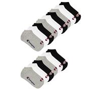 Champion 15 Paar Sneaker Socken Gr. 35-46 Unisex Sneaker Kurzsocken, Farbe:882 - grey/white/black, Socken & Strümpfe:35-38