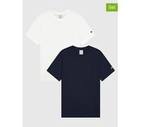 Champion 2er-Set: Shirts in Dunkelblau - 36% | Größe XL | Herren Plussize