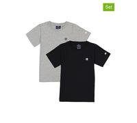 Champion 2er Set: Shirts in Schwarz - Größe 110/116 | Kinder Oberteile