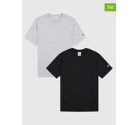 Champion 2er-Set: Shirts in Schwarz - 36% | Größe XL | Herren Plussize