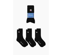 Champion 3-er Pack Crew Herren Socken, schwarz 35/38