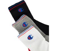 Champion 3-er Pack Crew Herren Socken, schwarz 39/42