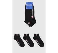 Champion 3-er Pack Quarter Herren Socken, schwarz 43-46