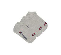 Champion 3 Paar Sneaker Socken Gr. 35-46 Unisex Sneaker Kurzsocken, Farbe:400 - grey, Socken & Strümpfe:35-38