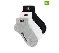Champion 3er-Set: Socken in Grau - Größe 27/30 | Kinder Socken Strumpfhosen