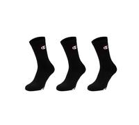 Champion 3PK CREW SOCKS Unisex Socken, schwarz, größe 39-42 39/42