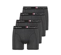 Champion Herren Boxershorts Core – 2er-Pack Baumwolle, Logobund, grau meliert, XL