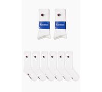 Champion 6-er Pack Crew Herren Socken, weiß 35/38