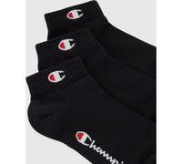 Champion 6-er Pack Quarter Herren Socken, schwarz 35-38
