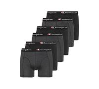 Champion Herren Core x2 Retroshorts, Nero & Grigio Melange Scuro, XS