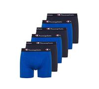 Champion 6er Pack Boxershorts Men Herren Unterhose Pant Boxer Unterwäsche, Farbe:Blue Combo, Bekleidungsgröße:XL