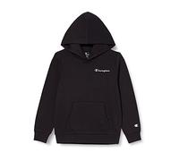 Champion American Classics Small Script Logo Sweatshirt mit Kapuze für Kinder und Jugendliche, Schwarz, 9-10 Jahre