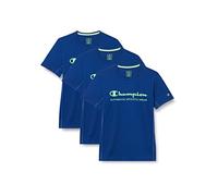 Champion Athletic C-Sport Quick Dry Micromesh Color Logo S/S T-Shirt, Blau (College), M für Herren