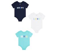 Champion Baby-Jungen Legacy Icons Td Graphic Print Newborn Crewneck Onsie, Marineblau/Weiß/Aquamarin Grün, 74