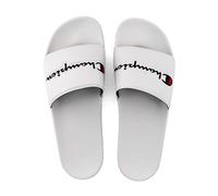 Champion Badelatschen Herren Damen Badeschlappen Badesandalen Badeschuhe Duschschuhe (Slide Varsity 2.0 White, 36)